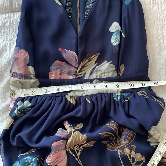 Windsor Women's Navy Blue Floral Maxi Dress - Picture 11 of 13